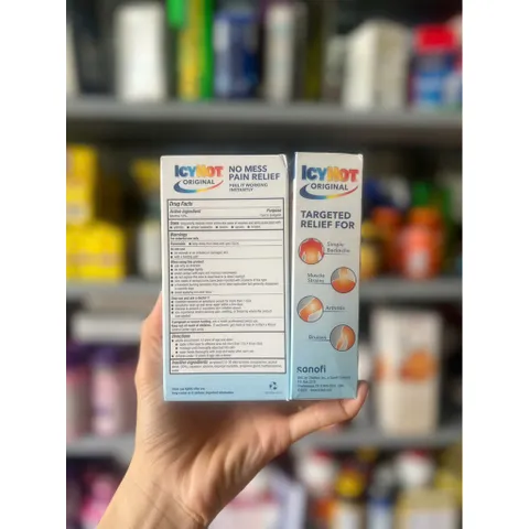 Dầu Nóng Dạng Lăn icy Hot Mỹ- Original No Mess Pain Relief 73ml