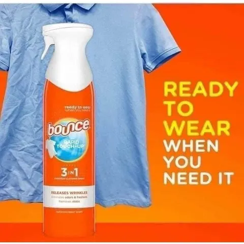 [HÀNG MỸ] Chai Xịt Phẳng Quần Áo, Khử Tĩnh Điện & Khử Mùi Bounce Instant Static Remover (9.7 OZ / 275g)