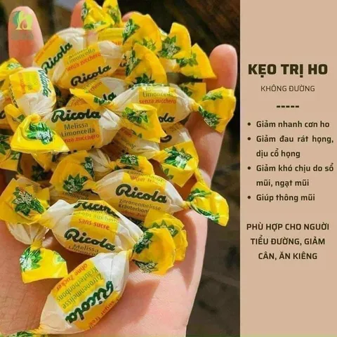 Kẹo Ngậm Thảo Mộc Ricola Lemon Mint Sugar Free Không Đường (Hộp 2 Gói x 105 Viên) - Chuẩn Mỹ
