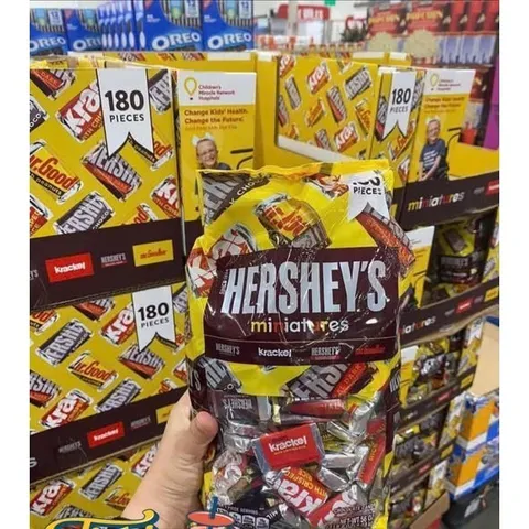 Socola Hershey’s Miniatures Chocolate 1.58kg - 180 VIÊN- USA