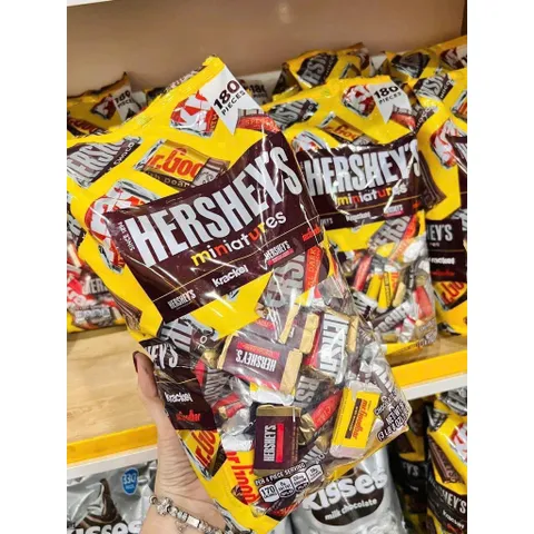 Socola Hershey’s Miniatures Chocolate 1.58kg - 180 VIÊN- USA