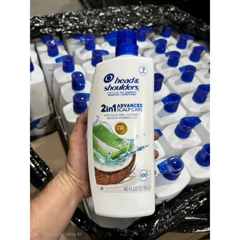Dầu gội Head & Shoulders 2in1 Advanced Scalp Care – Aloe Vera & Coconut – Chai lớn 1.18L (Mỹ)