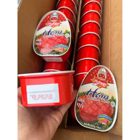 Thịt hộp Highway USA Premium Ham Luncheon Meat– Lon 454g (Mỹ)