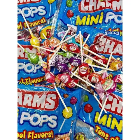 Kẹo mút mini Charms Mini Pops – bịch lớn nhiều vị HÀNG MỸ