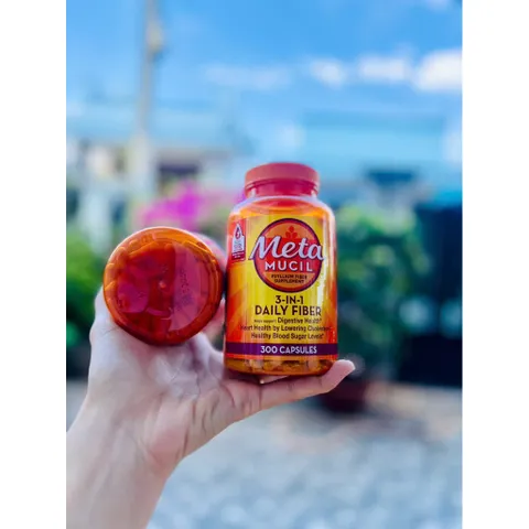 Viên bổ sung chất xơ 300 viên MetaMucil Fiber Supplement chính hãng Mỹ date 2027