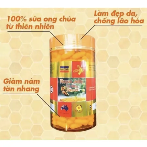Viên Ong Chúa Úc 1610mg - Costar Royal Jelly 1610mg 365 viên date 8/2025