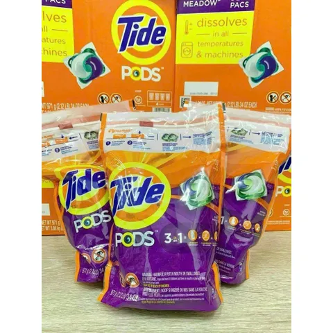 Tách 1 gói 39 viên giặt xả Tide Pods của Mỹ cam kết chính hãng