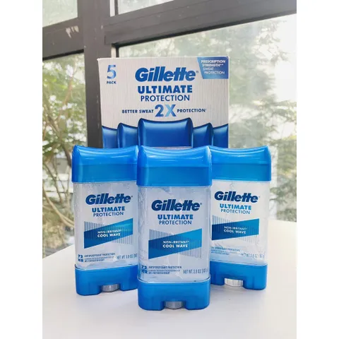 CHÍNH HÃNG MỸ 1 TUÝP  Lăn khử mùi nam dạng Gel Gillette Cool Wave 107g Endurance