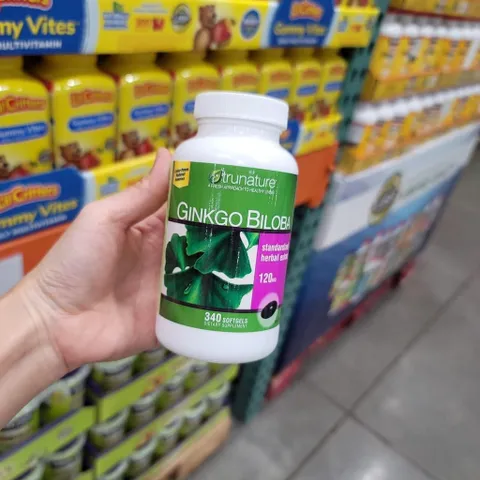 Viên Uống Bổ Não Trunature Ginkgo Biloba 120mg 340 Viên. date 2027