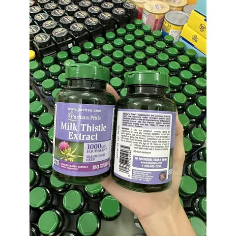 CHÍNH HÃNG Thải độc gan MILK THISTLA EXtract 180viên của Mỹ