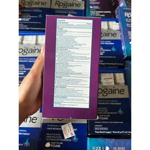 Hộp 2 chai mọc tóc FOAM  dành cho nữ Rogaine của Mỹ 60ml. date 2026 CAM KẾT CHÍNH HÃNG