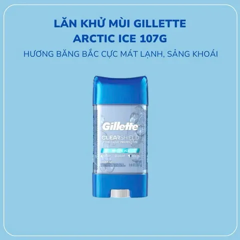 Lăn Khử Mùi Gillette Clear Gel 107g Artice ice 831083