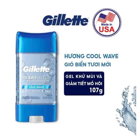 Lăn Khử Mùi Gillette Clear Gel 107g Coolwave 831085