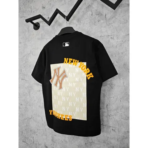 Áo Thun form rộng Nữ nam in hình MLB  Monative T-Shirt   chất cotton cao cấp đl 250gsm
