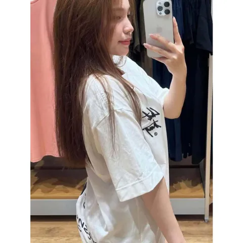 Áo thun form rộng TEE CHUOT TRANG   nam nữ xinh xỉu chất cotton cao cấp đl 250gsm
