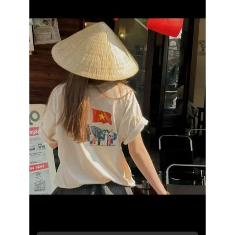 Áo thun form rộng Trend yêu nước  ĐỘC LẬP TỰ DO HẠNH PHÚC  Trái Tim Hướng Về VN  Tay Lỡ Vải Cotton 2 chiều Full Tag
