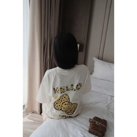Áo thun form rộng nữ   HELLO  KITTY họa tiết  phong cách  hàn quốc chất liệu cotton  cao cấp  mềm mát