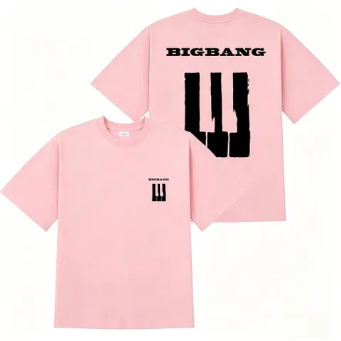 Áo thun  BIGBANG 2026 G-DRAGON cùng phong cách phím đàn piano cotton dà Coachella HOME SWEET HOME