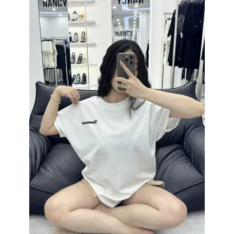 Áo thun form rộng Tay Lỡ Nam NữThemeswear  2025 , Áo Phông Cổ Tròn  Basic Oversize