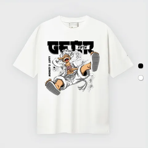 Áo thun form rộng One Piece Luffy Wanted siêu đẹp | Áo Luffy truy nã chất cotton giá rẻ