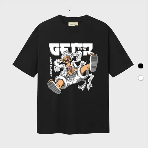 Áo thun form rộng One Piece Luffy Wanted siêu đẹp | Áo Luffy truy nã chất cotton giá rẻ