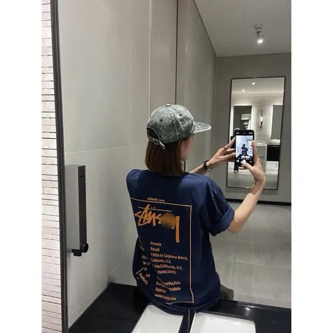 Áo thun form rộng Stu chữ ký Hàng Cao Cấp Chất 100% Cotton Form Unisex Đầy Đủ Tem Tag