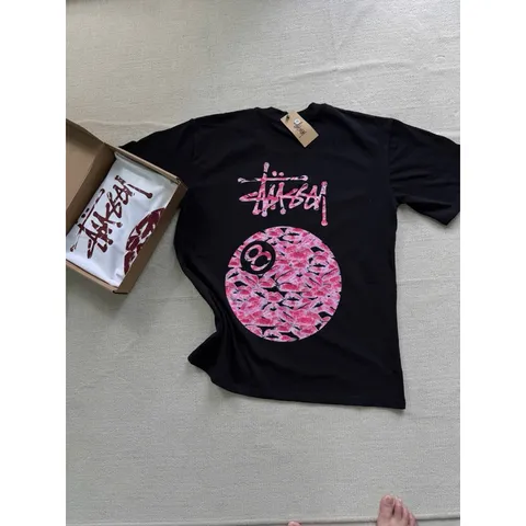 Áo thun form rộng Stu chữ ký Hàng Cao Cấp Chất 100% Cotton Form Unisex Đầy Đủ Tem Tag