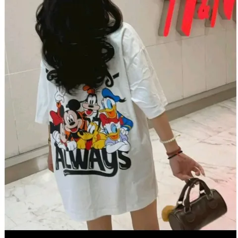 Áo thun form rộng   Mickey hoạt hình hot hit 2025 chất  cotton cao cấp đl 250gsm