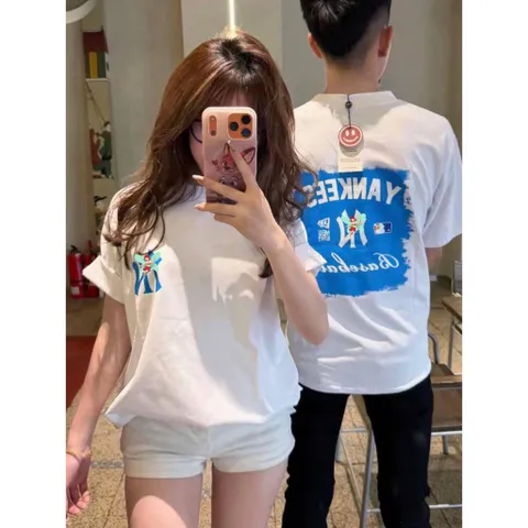 Áo thun form rộng YN Yankess Baseball Xanh New 2026 Unisex Nam Nữ  Chất Vải 260gsm