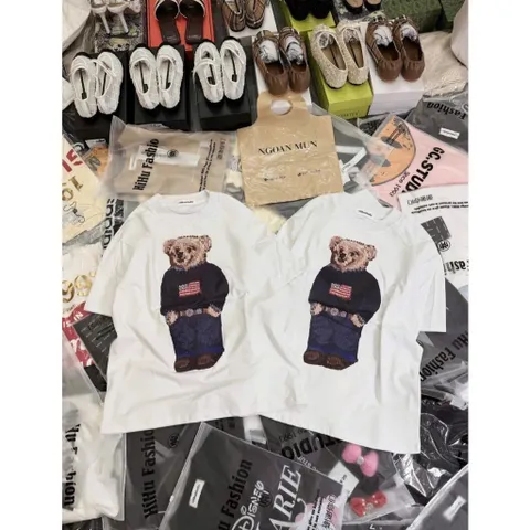 Áo thun form rộng Gấu mỹ  Tay Lỡ Vải , Áo Phông Local Brand Unisex Nam Nữ Cotton 100%