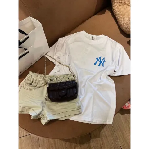 Áo thun form rộng YN Yankess Baseball Xanh New 2026 Unisex Nam Nữ  Chất Vải 260gsm