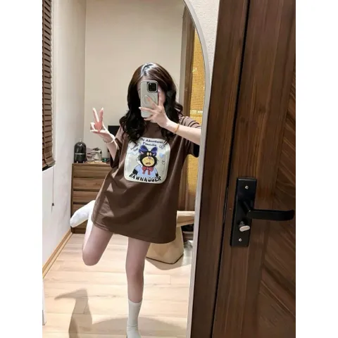 Áo Thun Unisex  Mèo Hoạt Hình Rawnagger Vintage Cotton Mềm Tay Lỡ Oversize Hot Trend