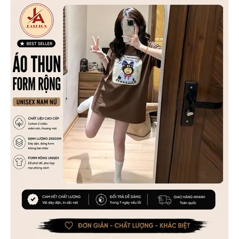 Áo Thun Unisex  Mèo Hoạt Hình Rawnagger Vintage Cotton Mềm Tay Lỡ Oversize Hot Trend