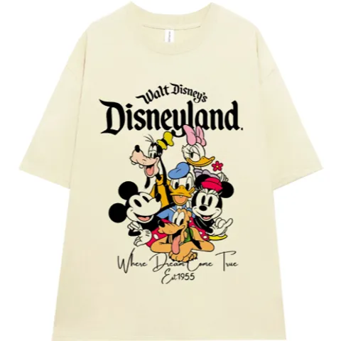 Áo thun form rộng nam  Nữ tay lỡ Mickey Dáng Rộng chất cotton cao cấp Cao Cấp đl 250gsm