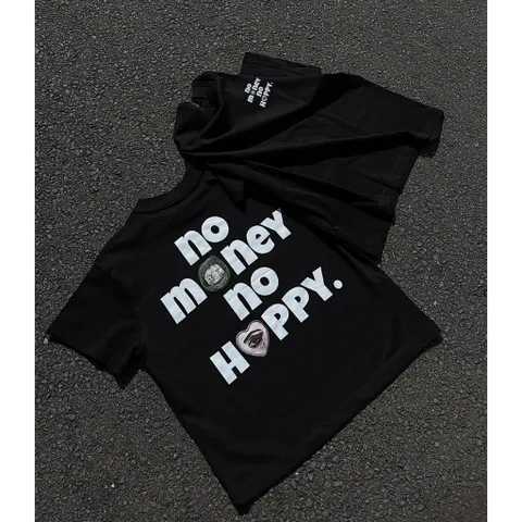 Áo thun form rộng No Money No Happy - Áo Phông Unisex Local Brand Chất Cotton 100% ĐL 260gsm