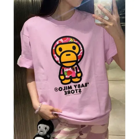 Áo thun form rộng Form Unisex Nam Nữ In Họa Tiết Bapemilo Camo - Áo Phông Cotton 2 Chiều Cao Cấp