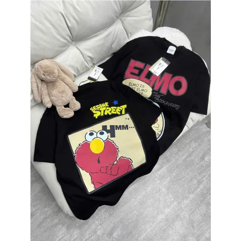 Áo thun form rộng ELMO hoạt hình  mới  nam nữ unisex hàng cotton 100% cao cấp đl 250gsm