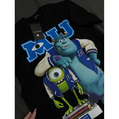 Áo thun form rộng nam nữ  couple  hoạt hình MONSTERS COTTON 100% ĐỊNH LƯỢNG 260GSM hottrend 2026