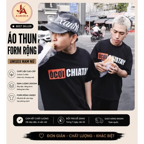 Áo Thun  hài hước nam nữ OKIE CHIA TAY - KHI TÌNH YÊU CHẤM HẾT  form rộng hàn quốc chất cotton 100% đl 250gsm