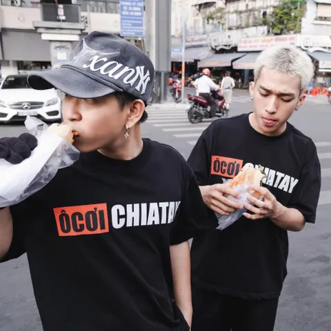 Áo Thun  hài hước nam nữ OKIE CHIA TAY - KHI TÌNH YÊU CHẤM HẾT  form rộng hàn quốc chất cotton 100% đl 250gsm