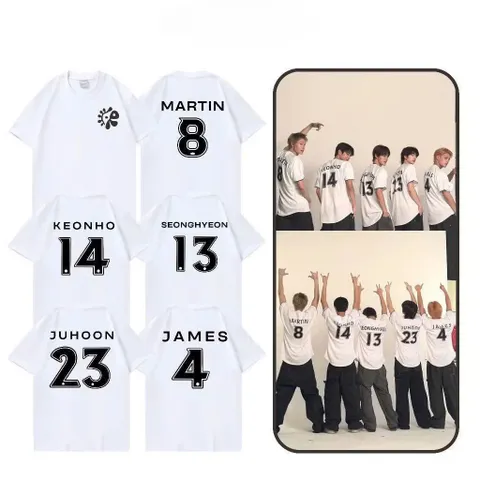Áo Thun  form rộng KPOP Cortis Merch Cotton Unisex - Phong Cách Vintage Với Hình In Martin James Juhoon
