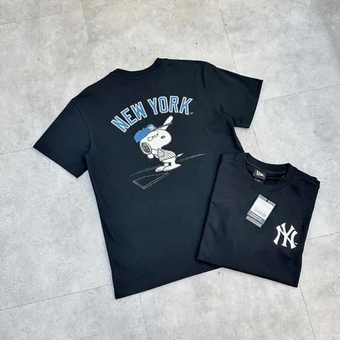 Áo thun form rộng tay lỡ Unisex hoạt hình NEW YORK  chất cotton cao cấp màu hottrend 2025