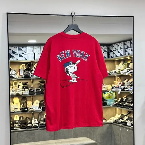 Áo thun form rộng tay lỡ Unisex hoạt hình NEW YORK  chất cotton cao cấp màu hottrend 2025