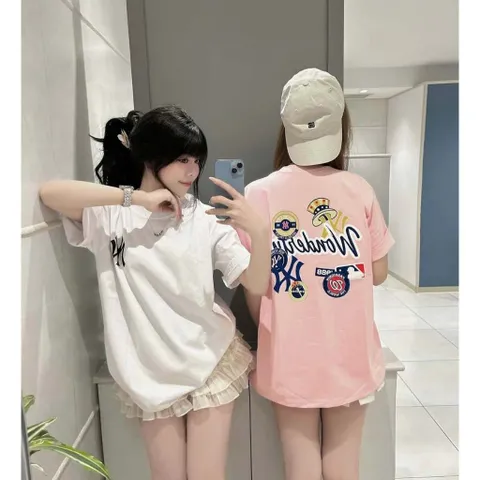 Áo thun form rộng tay lỡ MLB Wonderful  Dáng Hàn Quốc chất liệu cotton định lượng 260gms, Áo Phông Unisex Hot trend