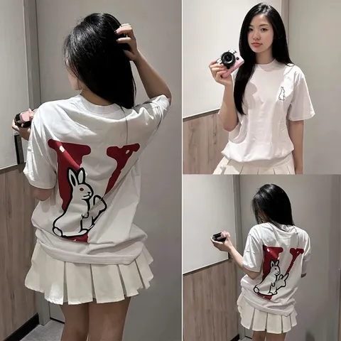 Áo thun form rộng lỡ tay VLONE RABBIT Full Tag Universe Hàng Cao Cấp Form Unisex 100% Cotton co dãn 2 chiều from rộng