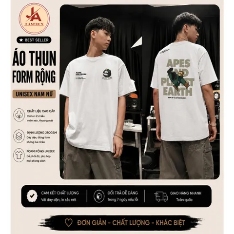 Áo thun form rộng Bape A Bathing Ape 039 - Hàng Cao Cấp Unisex Chất 100% Cotton  Hot Trend 2026