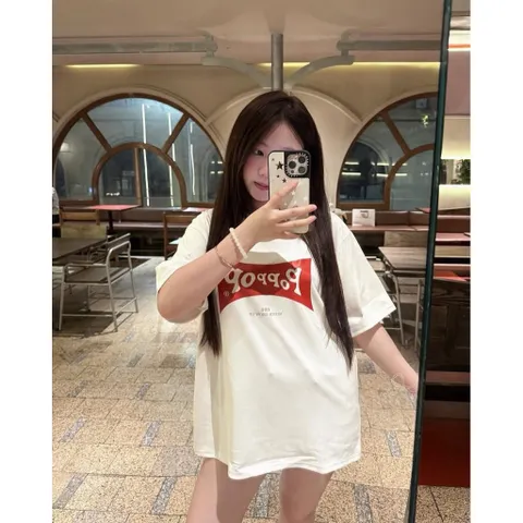 Áo Thun form rộng Unisex Nam/Nữ in hình  POPPOP BASIC in hình Chất Liệu Cotton 2CTay Ngắn,  260g In Hình Cao cấp