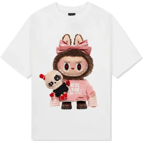 Áo thun form rộng Nam Nữ , Áo Phông Unisex In Hình Labubu Siêu CUTE hot hit 2024 chất cotton cao cấp đl 250gsm