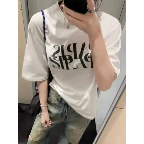Áo thun form rộng  nam nữ  chữ PARIS cách điệu hiện đại phong cách ulzzang hàn quốc chất cotton cao cấp 260gsm