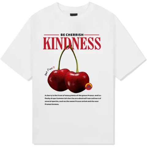 Áo thun form rộng  Local Brand  Bộ Sưu Tập Trái Cây CHERRY T-shirt  Unisex chất cotton cao cấp đl 250gsm